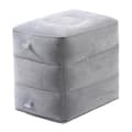 Uppblåsbart fotstöd för flygplan, justerbar höjd, hållbart, mjukt, universellt, hopfällbart, portabelt light grey