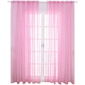 Miniatyrbillede 1 af 5: QU)1PC- 100 * 200 Cm (Rosa) Voile Vinduesgardin Romantisk Sølv