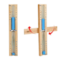 Miniatyrbilde 2 av 5: Unik Sauna Timeglass Timer, 15 Minutters Timer Sauna Timer For Hjemmebadstuer, Lettlest Sauna Timer Med Monteringslist, Naturlig Rød Seder_FO