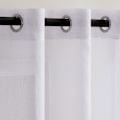 Miniatyrbillede 2 af 5: \"QD\" Sæt med 2 gardiner 140x260 cm Hvidt Øjet Voile Halvtransparente Indretningsgardiner til Soveværelse Stue Hjem