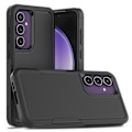 Miniatyrbild 2 av 5: QU/Armor Stöttåligt Skal Dubbla Lager Mobilskal för Samsung Galaxy S24 FE S24 S23 Ultra S22 Plus S21 S20 PC TPU Baksida 01 BLACK For Samsung S23 Plus