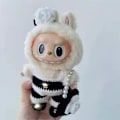Miniatyrbild 4 av 7: Labubu Lyxkläder Labubu Designer Designs CC Adelsdam Set_qd 1