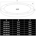 Miniatyrbillede 5 af 5: /QUN/Trampolinbeskyttelse til fjedre 1 stk, 366 cm UV-bestandig og rivefast beskyttelse, 27 cm bred erstatningsbeskyttelse til fjedre - RWTrampoline3-