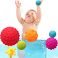 Miniatyrbild 1 av 5: /QUN/Babyleksaker 0-6-12 månader Sensoriska bollar för spädbarn 6-12 månader Baby3-