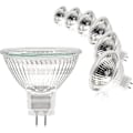 Miniatyrbilde 1 av 5: MR16 Spot Lyspære, 12V 20W Lyspære, GU5.3 Lyspære Dimbar MR16 Lyspære, 2-pins halogenlamper Varmhvit 2700K, 6-pakning