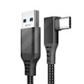 Miniatyrbilde 1 av 3: \"QD\" Oculus Quest 1+2 VR 2 Link Type -C Headset USB-kabel - 3m