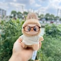 Miniatyrbild 3 av 7: Labubu Kläder och Accessoarer Lyx Designer Endast, Dockor Ingår Ej, Labubus Original med Klädset för La Bubu Docka_qd Khaki BABY slings
