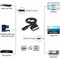 Miniatyrbild 3 av 4: \"QD\" Scart till HDMI-omvandlare, Allt-i-ett SCART till HDMI-adapter, 1080P
