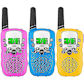 Miniatyrbillede 1 af 4: QD-Walkie-talkies til børn, 3-pak, 3 mils rækkevidde med baggrundsbelyste lommelygter (rui)