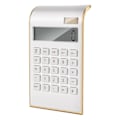 Miniatyrbillede 1 af 5: Lommeregner, Slankt Elegant Design, Kontor/Hjem Elektronik, Dobbeltdrevne Bordlommeregnere, Solenergi, 10 Cifre, Vippet LCD-Skærm, Hældende Design