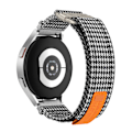 Pikkukuva 1 / 5: 20 mm kangasrannekkeet Samsung Galaxy Watch Active 1/2, Galaxy Watch 4 Musta + Valkoinen*QN
