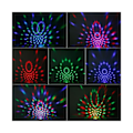 Miniatyrbilde 5 av 5: PartyLight Diskokule med roterende LED-lys og fjernkontroll_qq