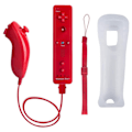 Miniatyrbillede 1 af 4: \"QD\" Kompatibel med Wii Controller Sæt Motion Plus, Bulk Rød