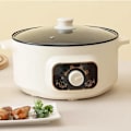 Miniatyrbillede 5 af 5: QU.Electric Multicooker 220V Non-stick Multifunktionel Madlavningsmaskine Hotpot Nudler Æg Suppe Steamer Riskogere Til Hjemmet