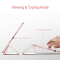 Miniatyrbilde 2 av 5: [QD] Ultra Slim Smart Case med gummibelagt, fleksibelt TPU-bakdeksel, automatisk hvile-/vekke-funksjon og visnings-/skrivestativ for iPad Mini 5 - All rose gold