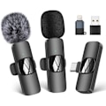 Miniatyrbillede 1 af 5: [QD] Trådløs Lavalier-mikrofon til iPhone/Android-telefon/Laptop, til videooptagelse, vlogging, TikTok, YouTube