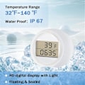 Miniatyrbillede 5 af 5: Isbads Termometer Timer, Flydende Termometer til Isbad, Vandtæt IP67, Koldt Dyp Termometer & Timer