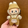 Miniatyrbild 6 av 7: ONLY CLOTHES Söt V1 V2 LABUBU Blind Box Hänge Docka DIY Klä upp Kostym Litet Monster Haklapp Byxor Babykläder From_qd LBB-32