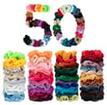 50 st hår Scrunchies, hårsnoddar hårband, hårband MultiColor