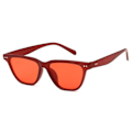 Pikkukuva 1 / 2: Punaiset Retro Wayfarer -aurinkolasit, punaiset linssit_qq
