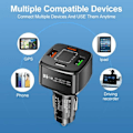 Miniatyrbilde 5 av 5: Billader 4 USB Superrask 38W PD Quick Charge 3.0_qq