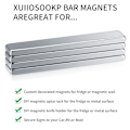 Miniatyrbillede 3 af 5: [QD] 4 stk. Neodymmagneter, 50x10x3 mm Super Rektangulære Magneter Magnetisk Lim, med 4 stk. dobbeltsidet tape