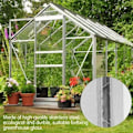 Miniatyrbilde 4 av 4: #QD#100 stk drivhusglassklemmer inkluderer 50 stk W-type drivhusklips i rustfritt stål og 50 stk Z-type drivhusglassklemmer