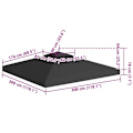 Pikkukuva 7 / 7: vidaXL Paviljongin katto tuuletuksella 310 g/m² 3x3 m musta Black Black