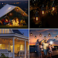 Miniatyrbild 3 av 5: Solcellslampor för Utomhusbruk, 8-pack Solcellslampor för Trädgård, 8 LED Solcellslampor Utomhusbelysning IP65 Vattentät