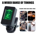 Miniatyrbild 2 av 5: Gitarrstämmare Clip On, Gitarrstämmare, Digital Gitarrstämmare med LCD-display för Gitarr, Bas, Fiol, Stränginstrument Flerfärgad Multicolor