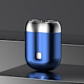 Miniatyrbillede 10 af 10: Ny mini dobbelthovedet barbermaskine elektrisk bærbar barbermaskine til mænd USB-opladning fuld krop vaskbar barbermaskine{f670}