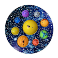 Miniatyrbillede 2 af 6: Enkel dimple pop it fidget legetøj - Planeter - Perfekt