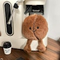 Miniatyrbillede 3 af 6: 5.11in Jellycat Brun Kaffebønne Nøglering Med Fod Blød Vedhæng Ny Kreativ Simuleret Kaffe Mad Plysdukke Nøglering Jellycat Udstoppede Dyr
