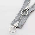 Miniatyrbild 1 av 5: 5# 70/90cm Metall Dragkedja Dubbel Slider Rund Ring Dragkedja För DIY Sömnad Kläder grå gray 70cm