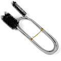 Miniatyrbillede 1 af 5: Fleksibel rengøringsbørste, rørformet børste, multifunktionel dobbelt hoved rustfrit stål{f2}