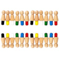Miniatyrbild 5 av 5: Intelligenta leksaker för barn Färgglada minnesschack Trä minnesmatchstickschackspel Minne Utveckla schackfamiljen Intellektuella leksaker{EE}