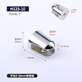 Miniatyrbillede 7 af 10: Glashylde beslag holder lys badeværelse træ fiskemund clips 5-12MM tyk zinklegering fast glasklips{f898}