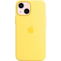 Miniatyrbillede 2 af 2: Apple Magsafe Silikone Mikrofiber Cover Etui til iPhone 13 Mini - Citrongul{EE}