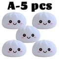 2027 Nya Dumpling Nattlampor Glödande Dumplings Skrivbordsdekoration Söt Glödande Dumpling Steamer Box Kawaii Dumpling Lampor Presenter A-5pcs