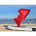 Miniatyrbilde 1 av 4: REMAKE Kajakkseil 42 Tommer Slitesterkt Medvindsseil SUP Paddle Board Øyeblikkelig Popup for Kajakk Båt Seilfartøy Kano Sammenleggbar Stil{F2}