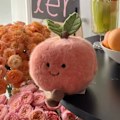 Miniatyrbillede 3 af 5: Jellycat Amuseable Fersken Blød Plys Legetøj Helt Ny Sjælden-4