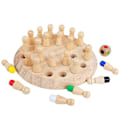 Miniatyrbild 3 av 5: Intelligenta leksaker för barn Färgglada minnesschack Trä minnesmatchstickschackspel Minne Utveckla schackfamiljen Intellektuella leksaker{EE}