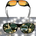 Miniatyrbilde 5 av 5: Briller for frontlys med Glarecut-teknologi (kjør trygt om natten), unisex nattkjøringsbriller antirefleks{F2}