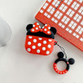 Pikkukuva 5 / 5: Airpods 3. sukupolven 2021 malliin suunniteltu istuvuus, Silikoninen sarjakuva söpö suojakotelo iskunkestävä suojus Airpods 3:lle Minnie{F2] Minnie standard