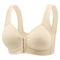 Sömlös BH med knäppning fram för kvinnor Beige 2XL