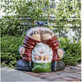 Miniatyrbild 1 av 5: Välkomst Trädgårdstomtar Prydnader - Tomte Staty Trädgårdsdvärg Figur{EE}