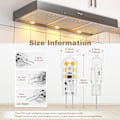 Miniatyrbild 4 av 5: 10-pack G4 1,5W LED-lampa, 160lm, AC/DC 12V-lampor, ersättning, varmvit 3000K, ej dimbar, inget flimmer, LED-stiftbaslampa, liten lampa