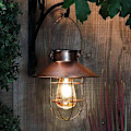 Pikkukuva 1 / 6: Vintage-tyylinen metallinen aurinkolyhty lämpimillä LED-valoilla puutarhaan, patiolle, puuhun, aurinkovalaistus maisemointiin,