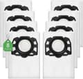 8-pack KFI 357 dammsugarpåsar kompatibla med Kärcher WD 2 Plus, WD 3, WD 3 Battery, KWD 1, KWD(f2)