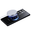 Miniatyrbild 5 av 5: För Samsung Galaxy S23 Ultra Tpu+Akryl Matt Mobilskal Roterbart Stöd Kompatibelt med Magsafe{F2} Black